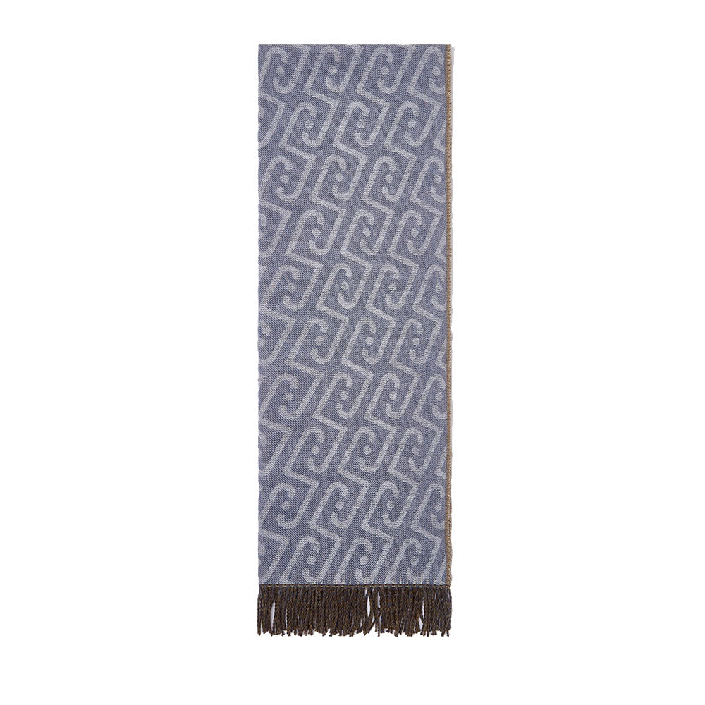 Sciarpa Donna 65 x 180 cm LIU JO con Logo Monogram color Denim