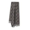 Sciarpa Donna 70 x 180 cm LIU JO in Misto Viscosa Nera con Logo