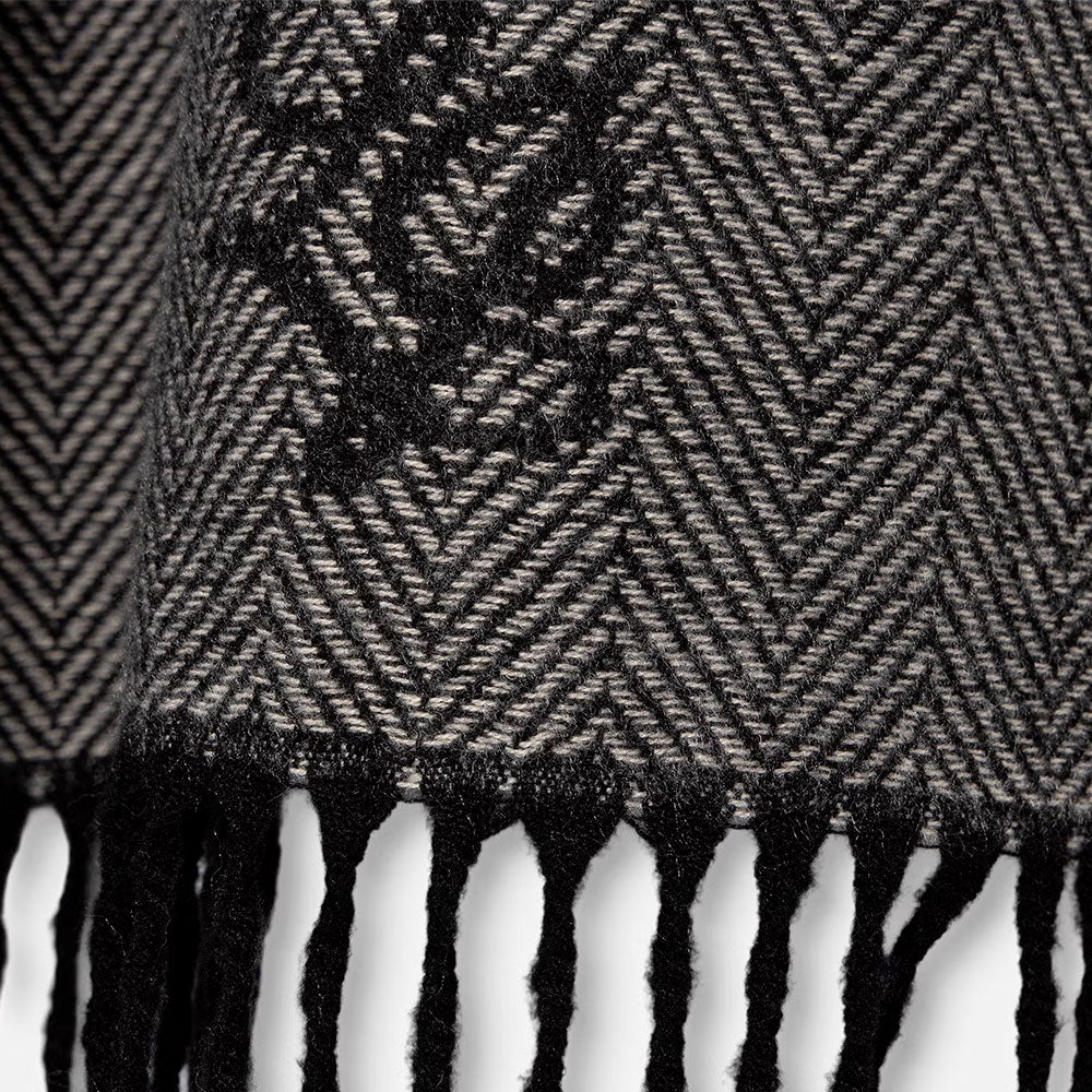 Sciarpa Donna 70 x 180 cm LIU JO in Misto Viscosa Nera con Logo