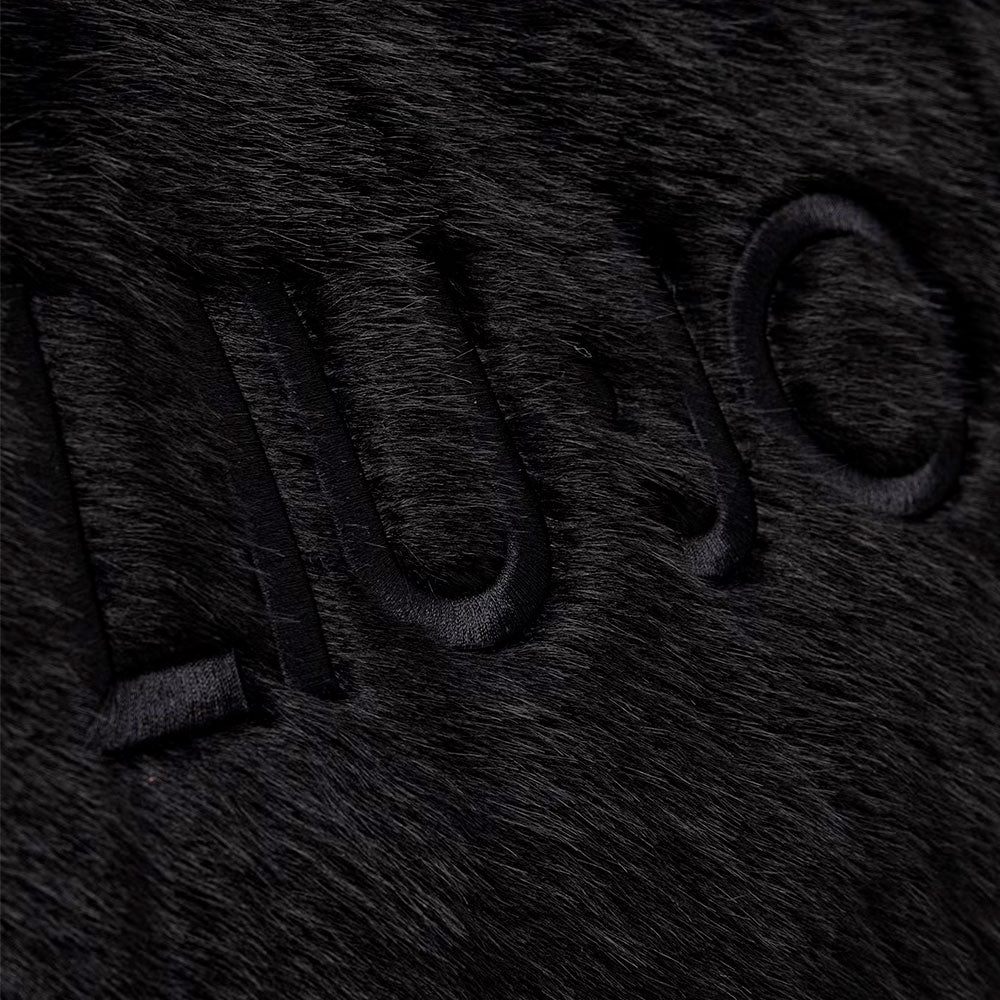 Tote Bag Donna LIU JO in Fake Fur Nero con Logo