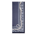 Stola Donna 180 x 70 cm LIU JO stampa Animalier con Cinturini Blu
