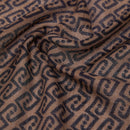 Stola Donna 180 x 70 cm LIU JO stampa Animalier con Cinturini color Melanzana