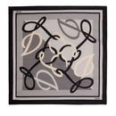 Foulard Donna 120 x 120 cm LIU JO stampa Logo Monogram Nero