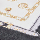 Foulard Donna 120 x 120 cm LIU JO stampa Charms e Catene Nero