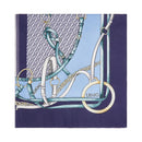 Foulard Donna 120 x 120 cm LIU JO stampa Logo e Catene Blu