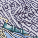 Foulard Donna 120 x 120 cm LIU JO stampa Logo e Catene Blu