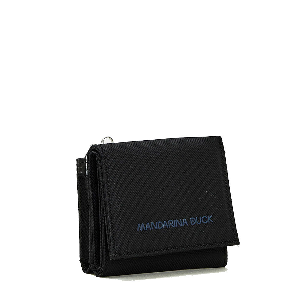 Portafoglio Donna Small MANDARINA DUCK linea MD20 in Tessuto colore Black