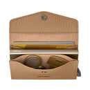Porta Carte con Clip SECRID linea Envelope Pebble in Pelle Cappuccino con RFID