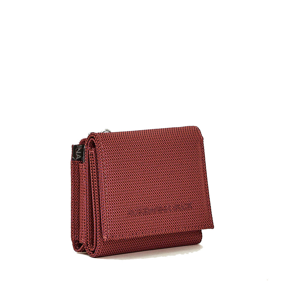 Kleine Damen-Geldbörse MANDARINA DUCK Modell MD20 aus Stoff in Cranberry