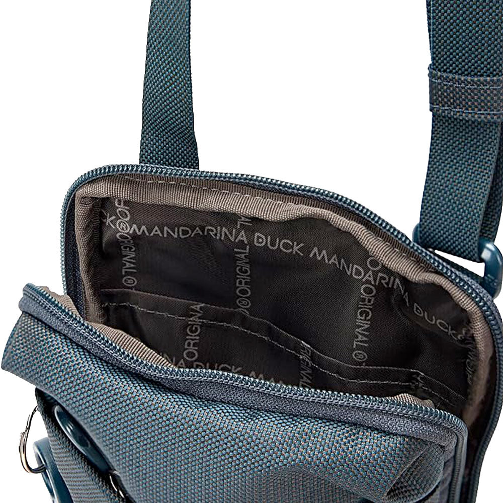 Mini Borsa a Tracolla Unisex MANDARINA DUCK in Tessuto colore Starry Night Linea MD20