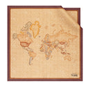Foulard in Seta 70 x 70 cm 1A Classe Alviero Martini stampa Geo Classic e Bordeaux 3170