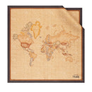Silk Scarf 70 × 70 cm 1A Classe ALVIERO MARTINI Geo Classic and Brown Print 3170