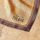 Foulard 70 x 70 cm 1A Classe Alviero Martini in Seta stampa Geo Classic e Mogano 3170