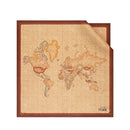 Foulard 70 x 70 cm 1A Classe Alviero Martini in Seta stampa Geo Classic e Castagna 3170