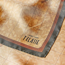 Foulard 90 x 90 cm 1A Classe Alviero Martini in Seta stampa Geo Classic e Verde Muschio 3190