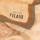 Foulard in Seta 90 x 90 cm 1A Classe Alviero Martini stampa Geo Classic e Verde Oliva 3190