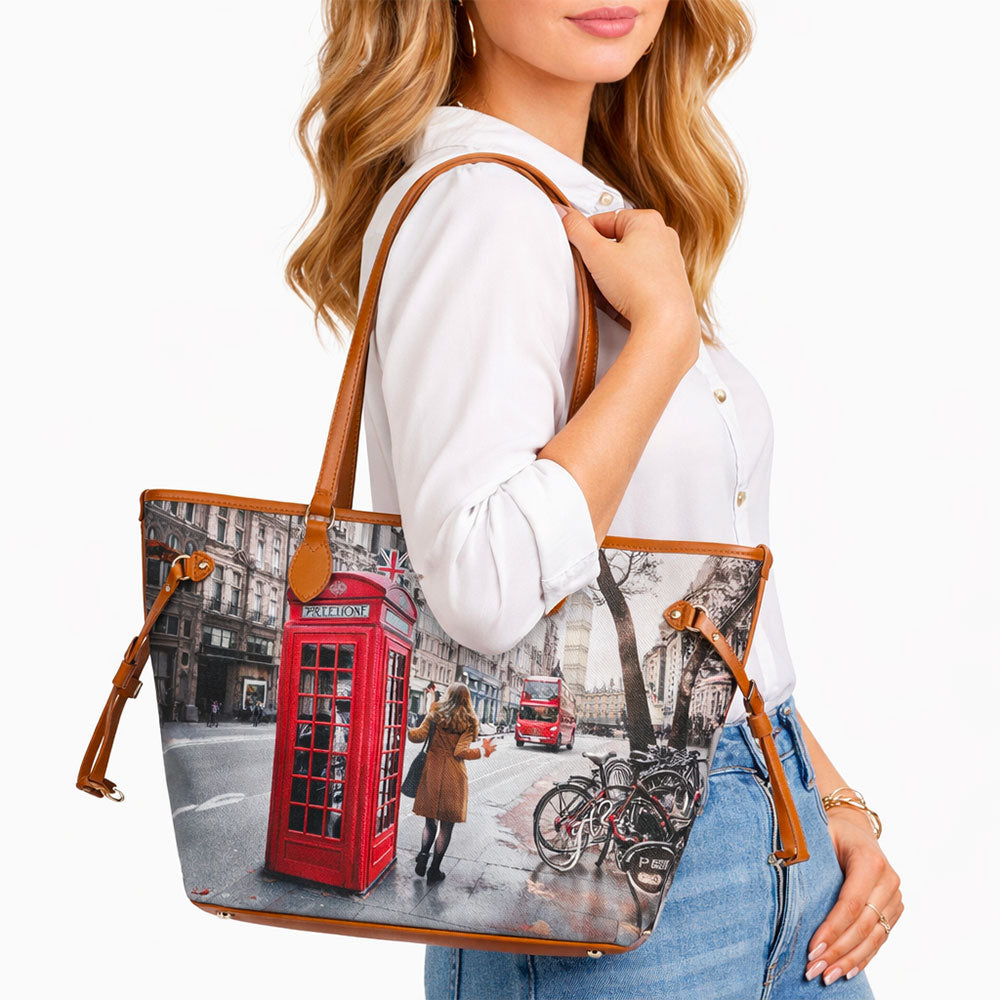 Borsa Donna Y NOT a Spalla YES-319 Stampa Red London