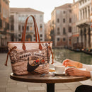 Borsa Donna Y NOT a Spalla YES-319 Stampa Venice Postcard