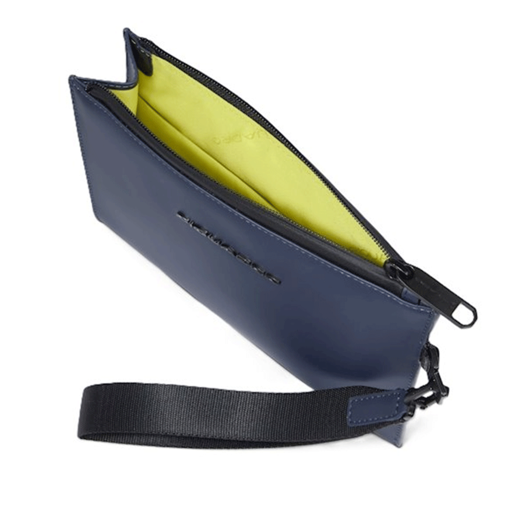 Pochette PIQUADRO in Tessuto Gommato Blu Linea Corner 2.0 Misura Piccola - AC6837C2OW