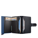 Porta Carte con Clip SECRID linea Miniwallet Original in Pelle Black-Navy con RFID