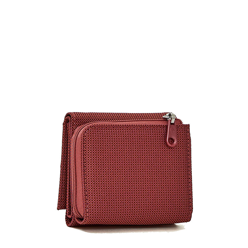 Kleine Damen-Geldbörse MANDARINA DUCK Modell MD20 aus Stoff in Cranberry