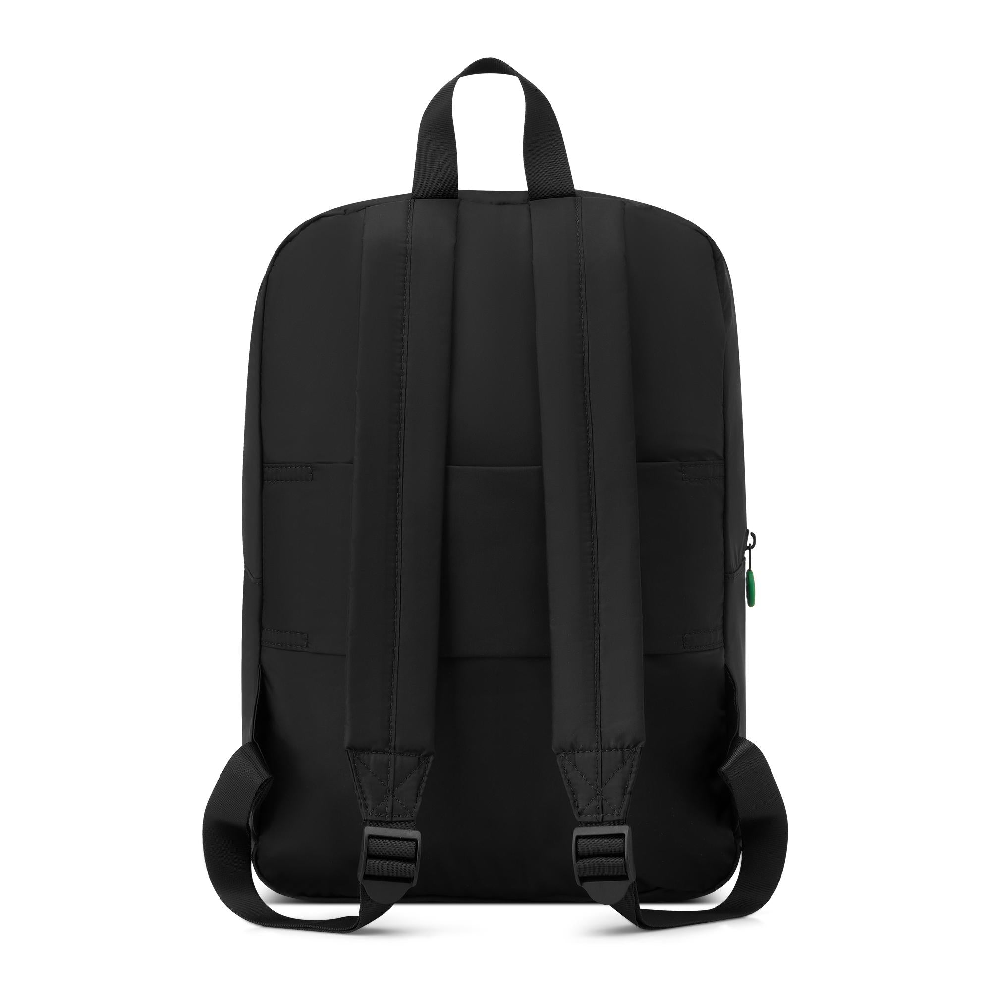 Ryanair RONCATO Kompakter, zusammenklappbarer Reiserucksack, Schwarz und Hellgrün, 40 x 25 x 20 cm