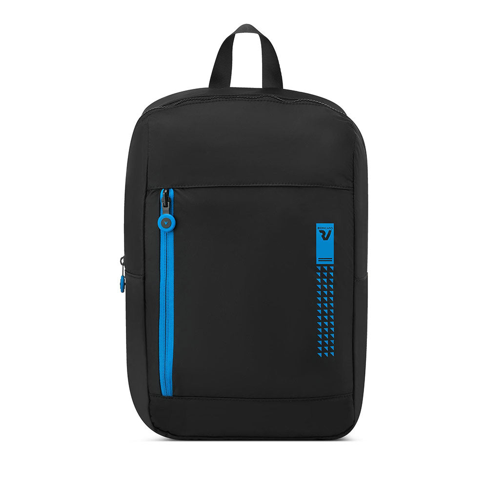 Zaino Pieghevole da Viaggio Ryanair RONCATO Compact Nero e Blu Cobalto 40x25x20 cm