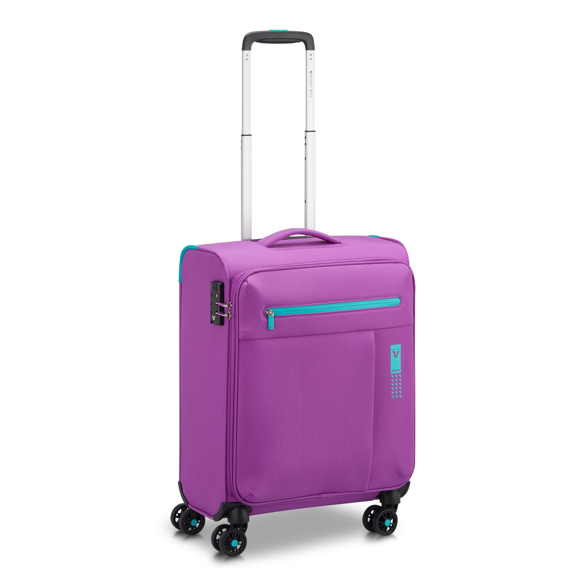 Trolley Cabina Semirigido 4 Ruote RONCATO Linea Lite Soft colore Viola Orchidea
