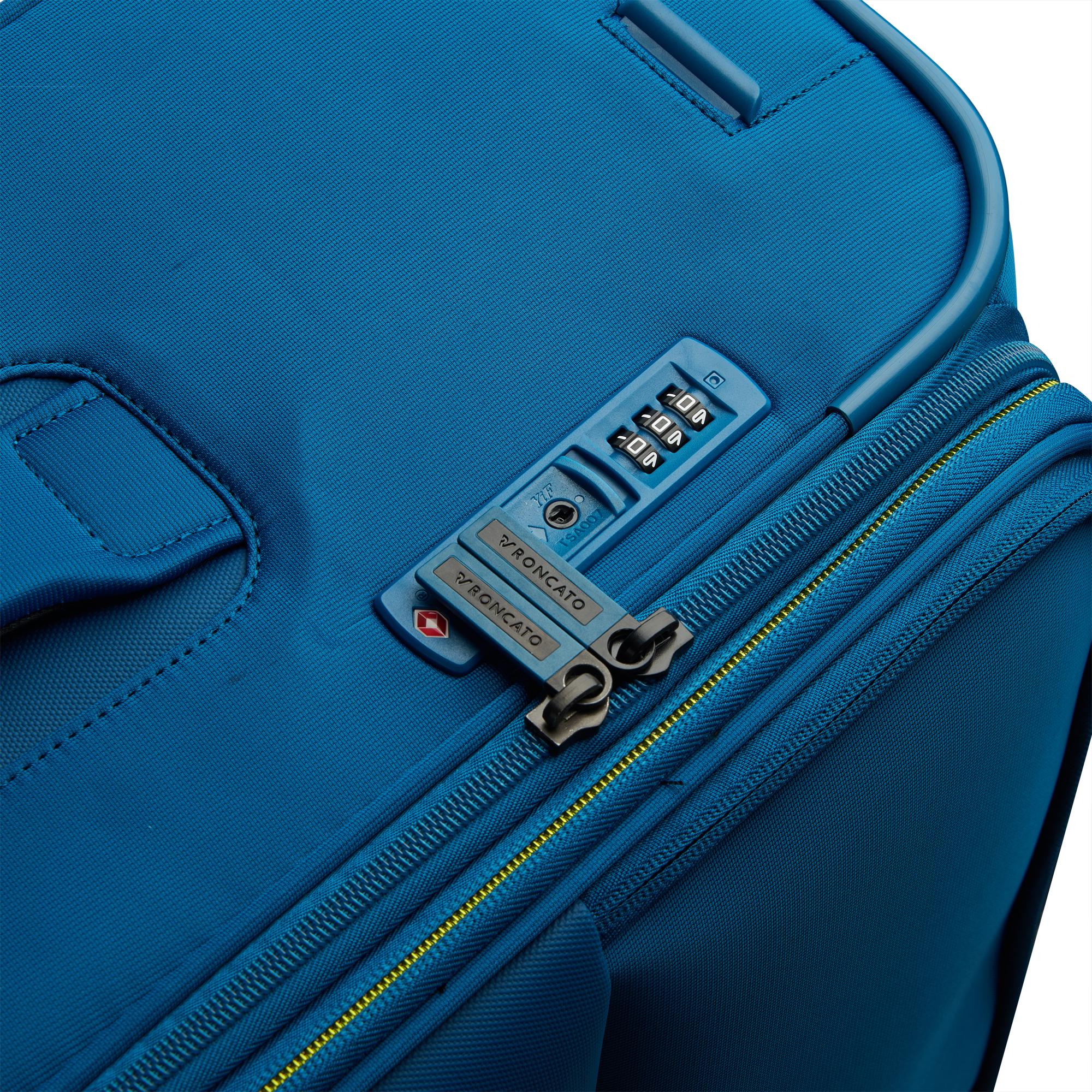 Trolley Cabina Semirigido Espandibile 4 Ruote RONCATO Linea Move colore Blu Laguna