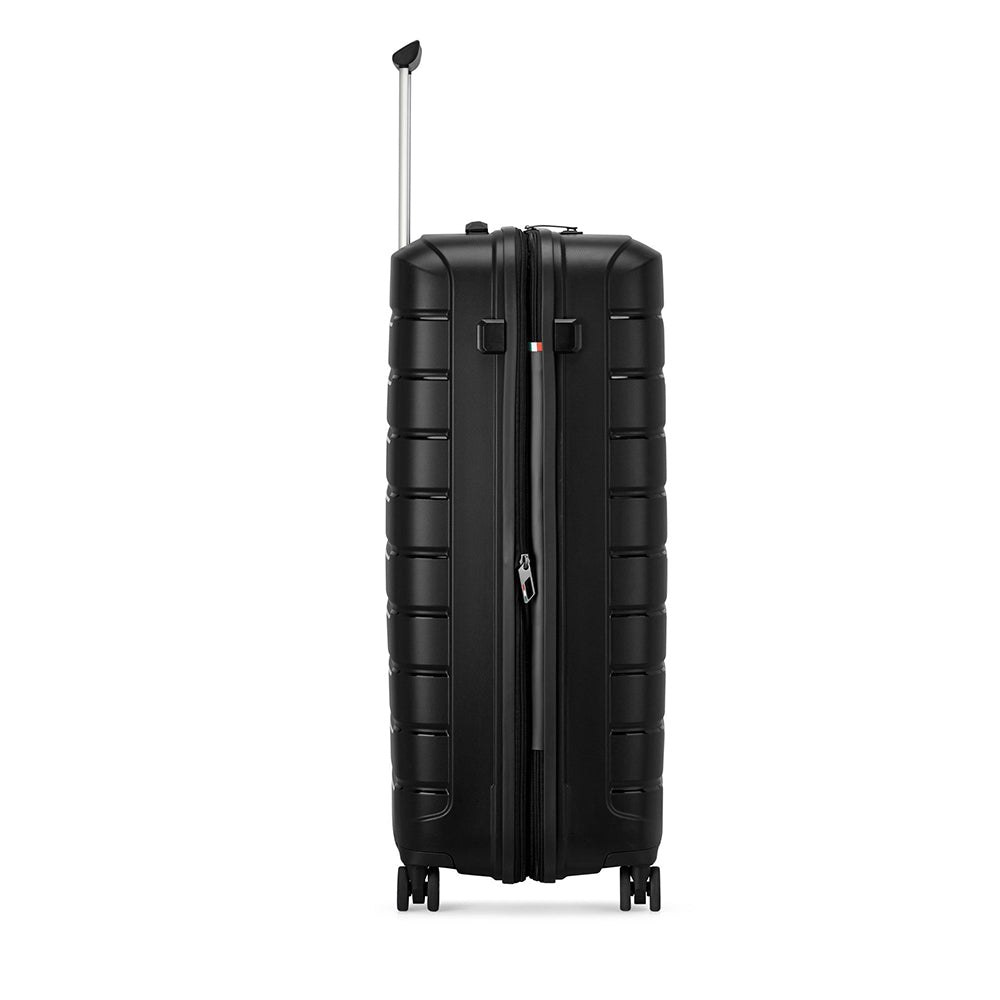 Großer erweiterbarer Hartschalentrolley mit 4 Rädern RONCATO B-Flying Line Farbe Schwarz