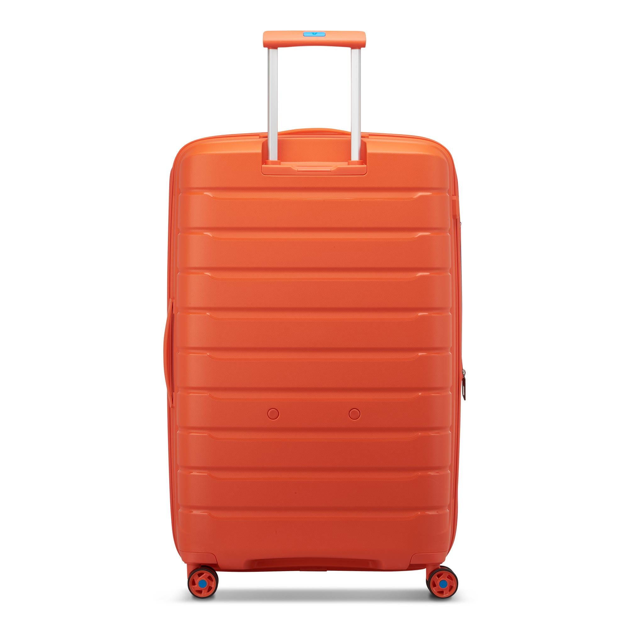 Großer erweiterbarer Hartschalentrolley mit 4 Rädern RONCATO B-Flying Line Leuchtend orange