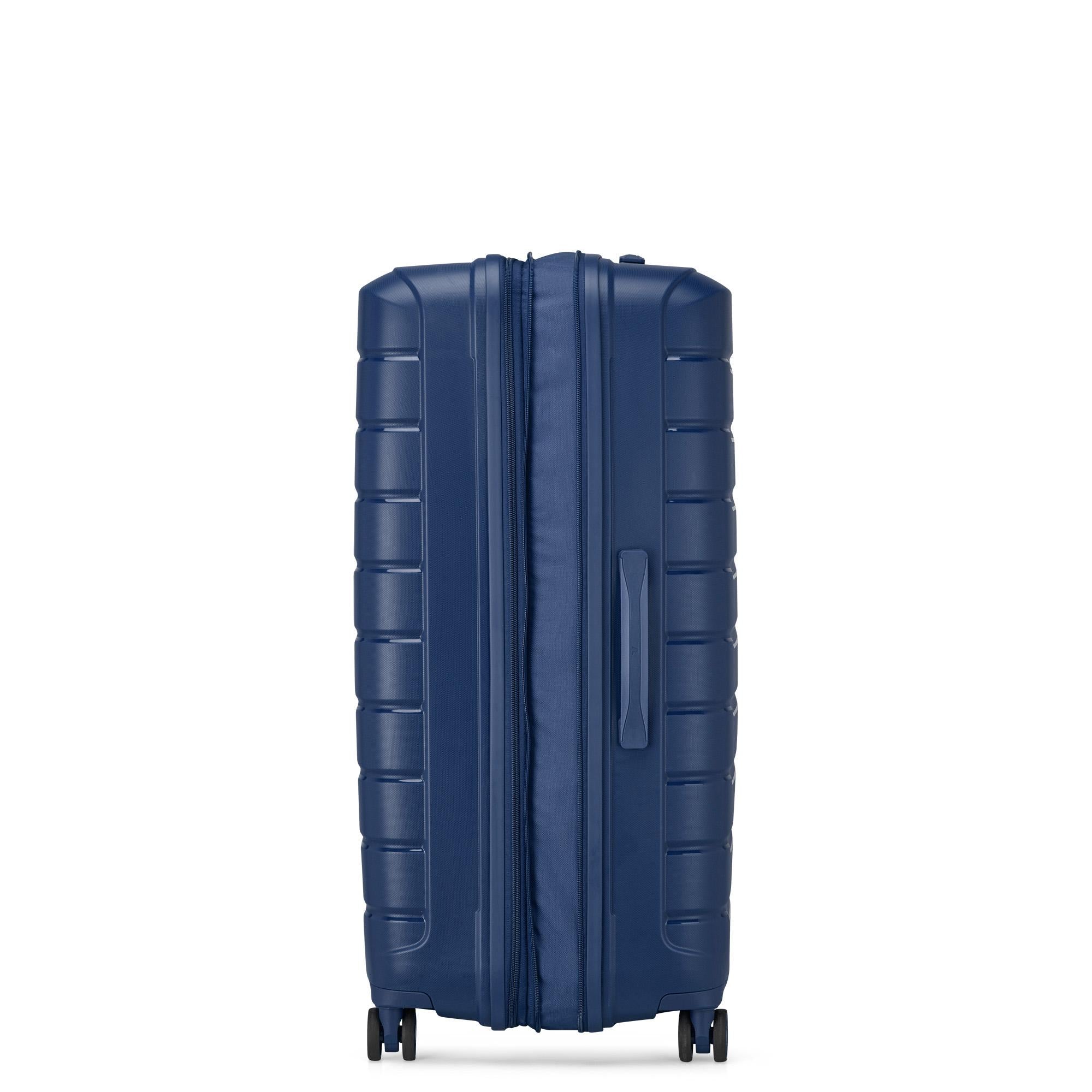 Großer erweiterbarer Hartschalentrolley 4 Räder RONCATO B-Flying Line Mitternachtsblau