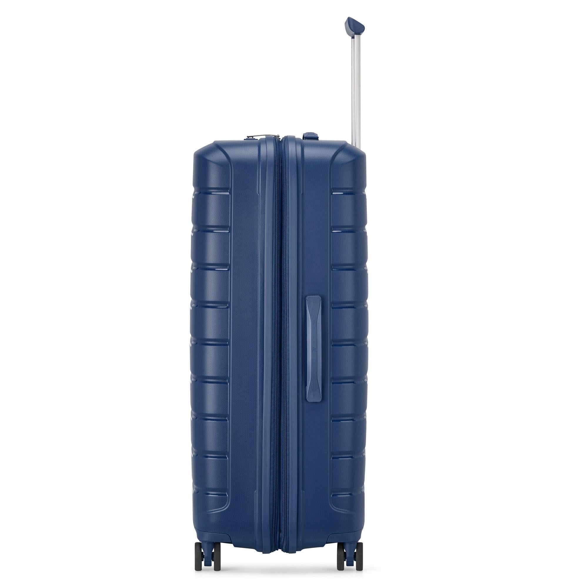 Großer erweiterbarer Hartschalentrolley 4 Räder RONCATO B-Flying Line Mitternachtsblau