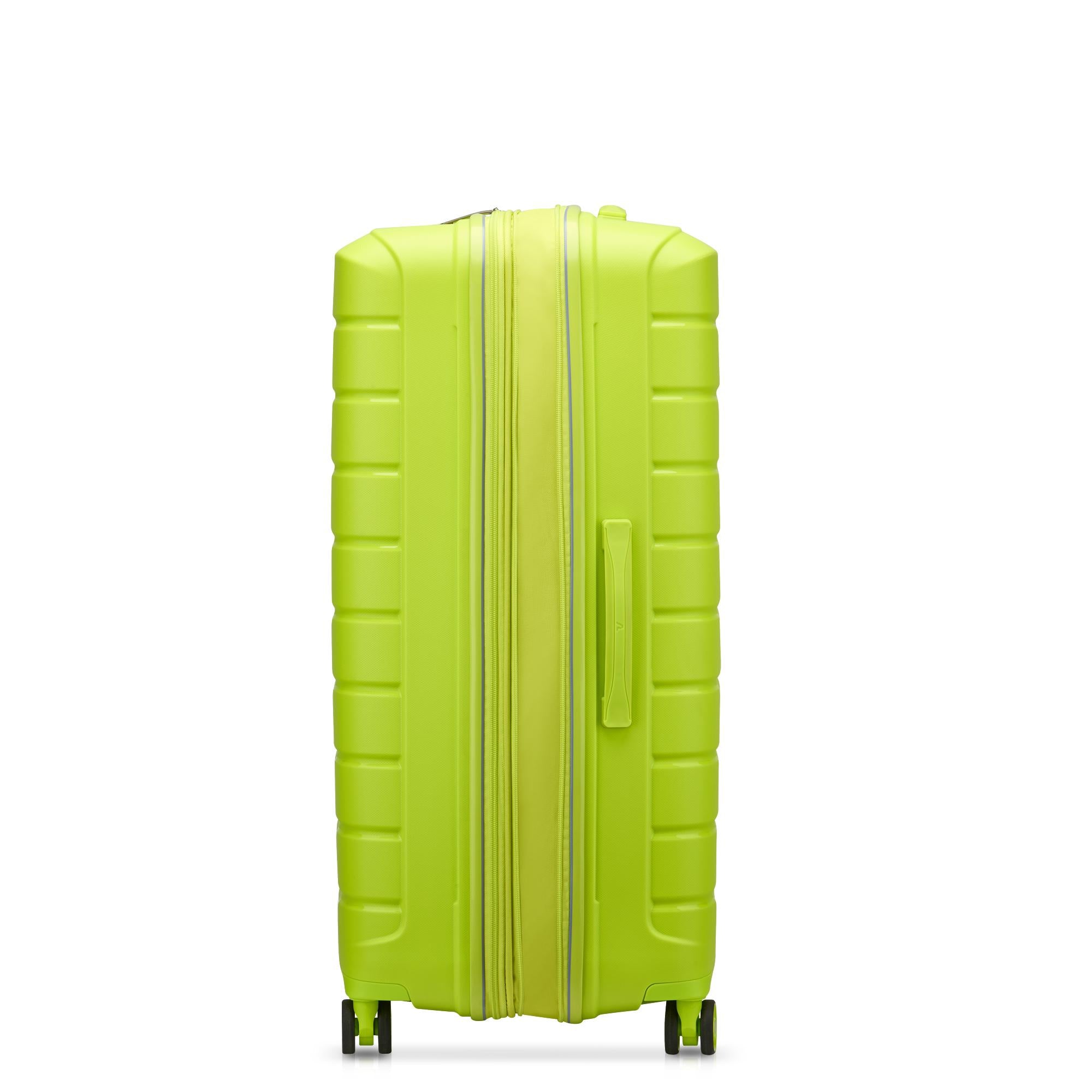Großer erweiterbarer Hartschalentrolley mit 4 Rädern RONCATO B-Flying Line Cyber ​​​​Lime Farbe