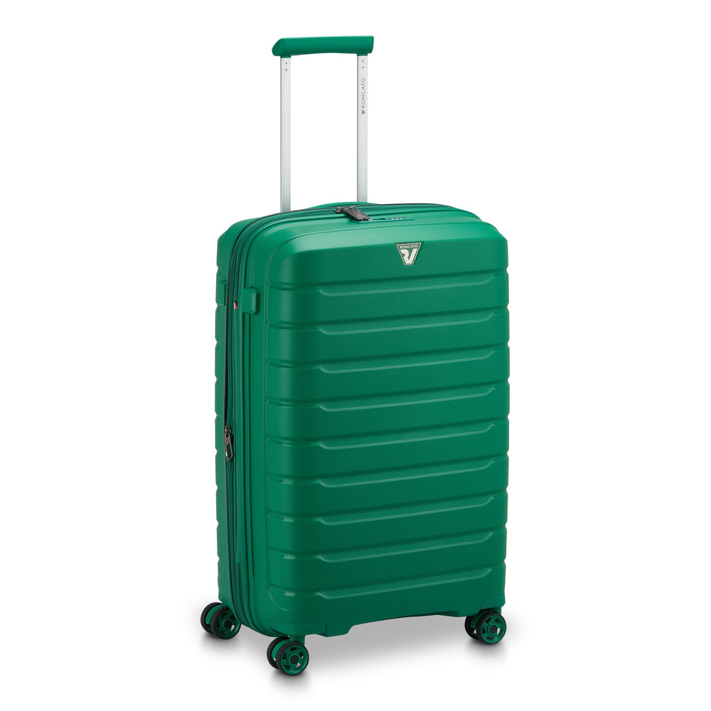 Trolley Rigido Medio Espandibile 4 Ruote RONCATO Linea B-Flying colore Verde Brillante