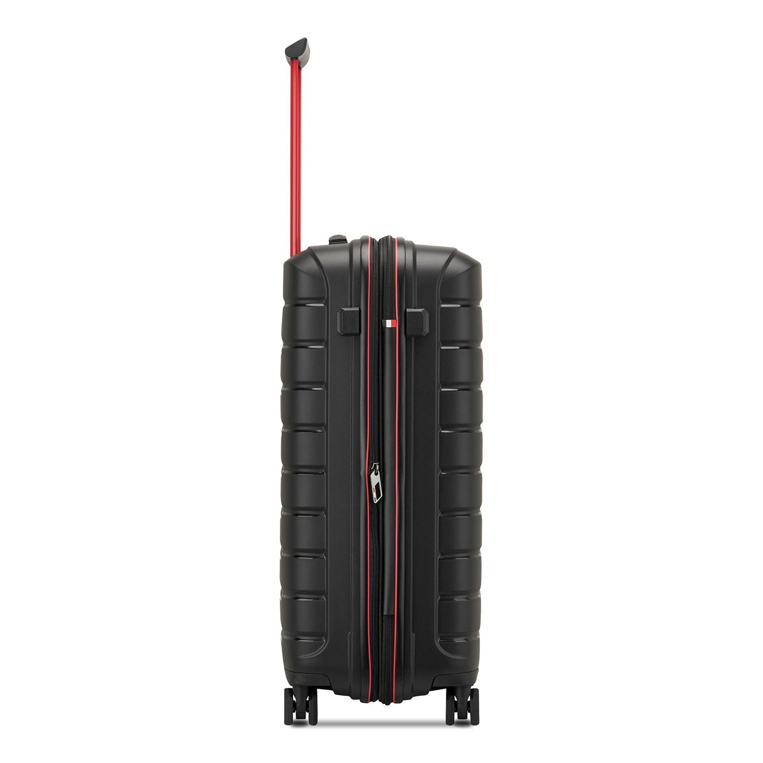 Mittelgroßer, starrer, erweiterbarer Trolley mit 4 Rädern RONCATO Line B-Flying Move Farbe Black Smoke