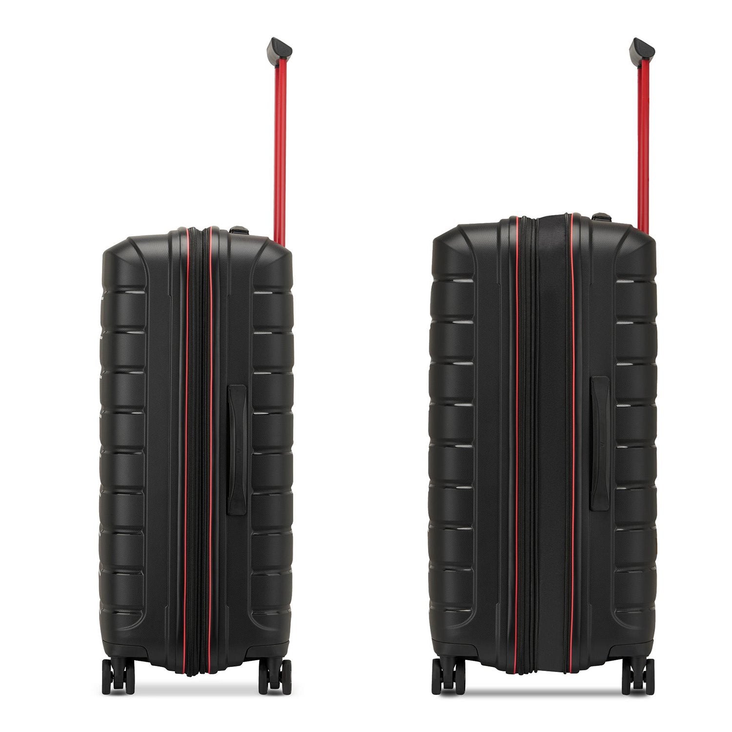 Mittelgroßer, starrer, erweiterbarer Trolley mit 4 Rädern RONCATO Line B-Flying Move Farbe Black Smoke