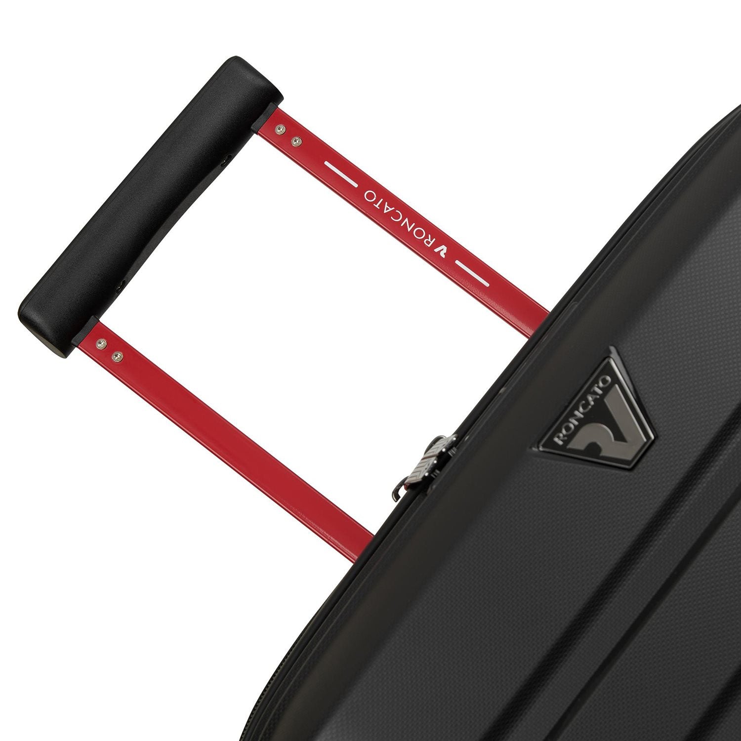 Mittelgroßer, starrer, erweiterbarer Trolley mit 4 Rädern RONCATO Line B-Flying Move Farbe Black Smoke