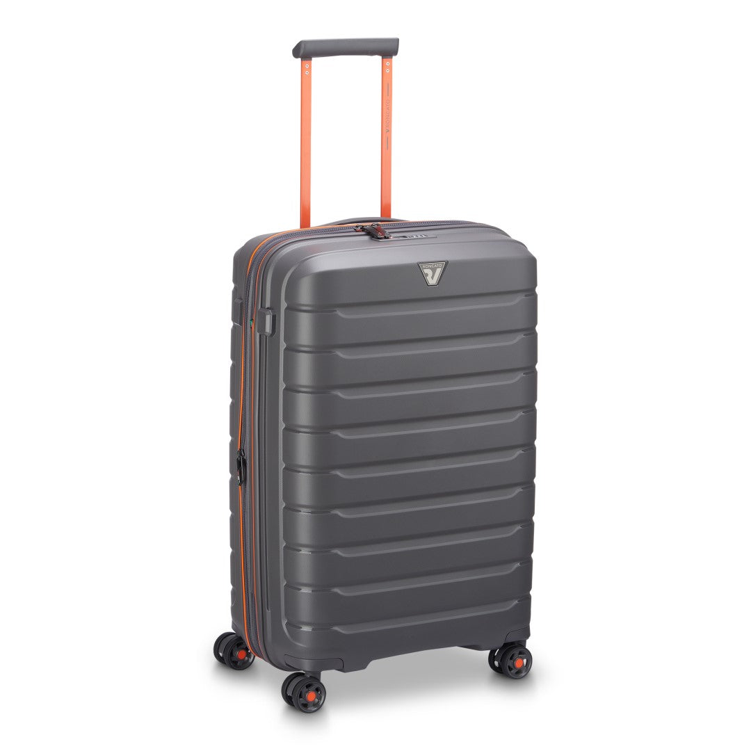 Mittelgroßer, starrer, erweiterbarer Trolley mit 4 Rädern RONCATO Line B-Flying Move Farbe Graphit