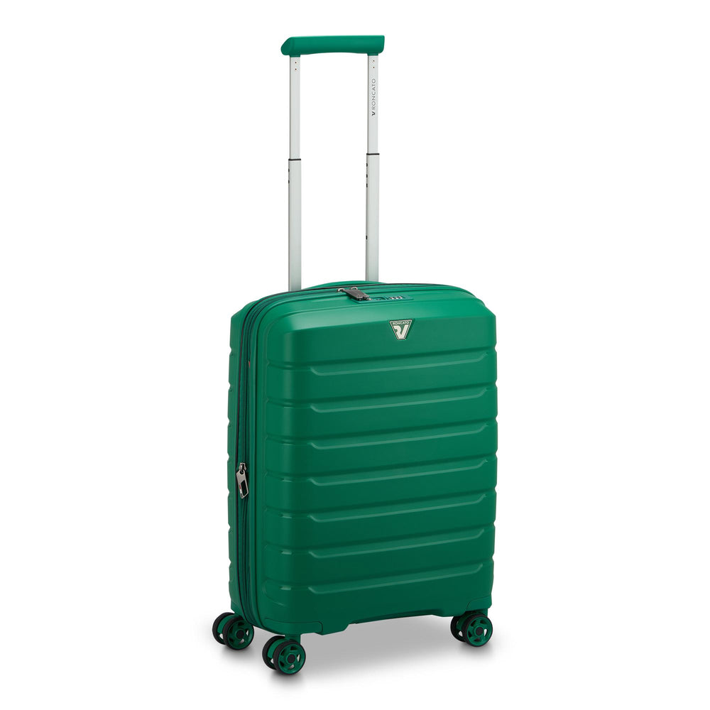 Trolley Cabina Espandibile Rigido 4 Ruote RONCATO Linea B-Flying colore Verde Brillante