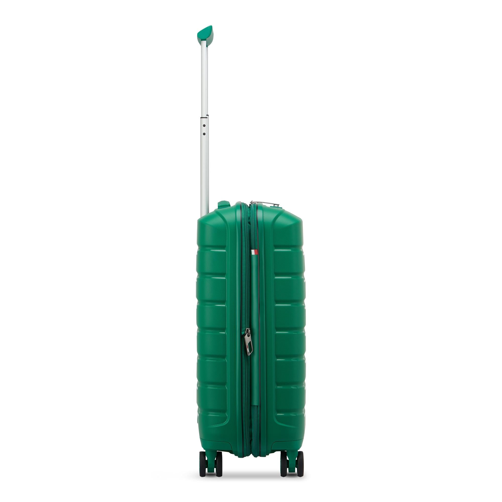 Trolley Cabina Espandibile Rigido 4 Ruote RONCATO Linea B-Flying colore Verde Brillante