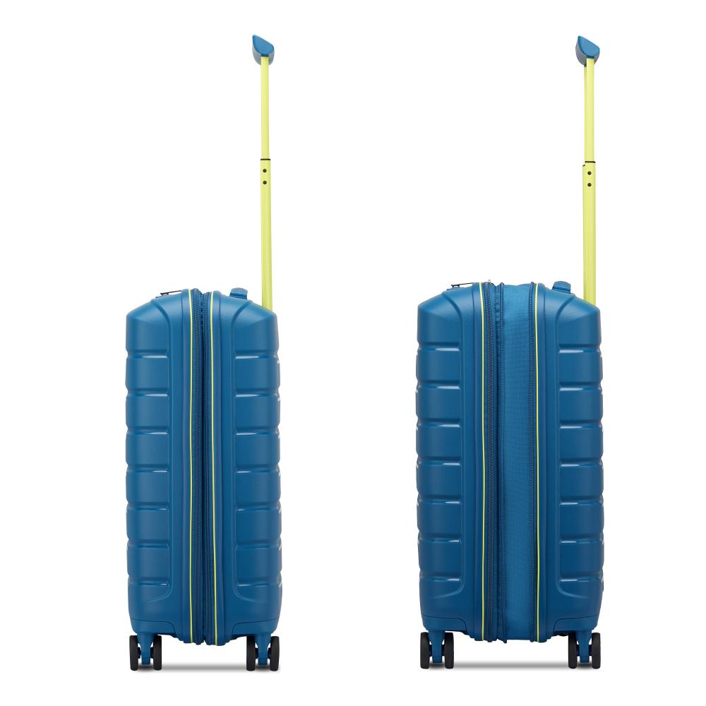 Trolley Cabina Rigido Espandibile 4 Ruote RONCATO Linea B-Flying Move colore Blu Laguna