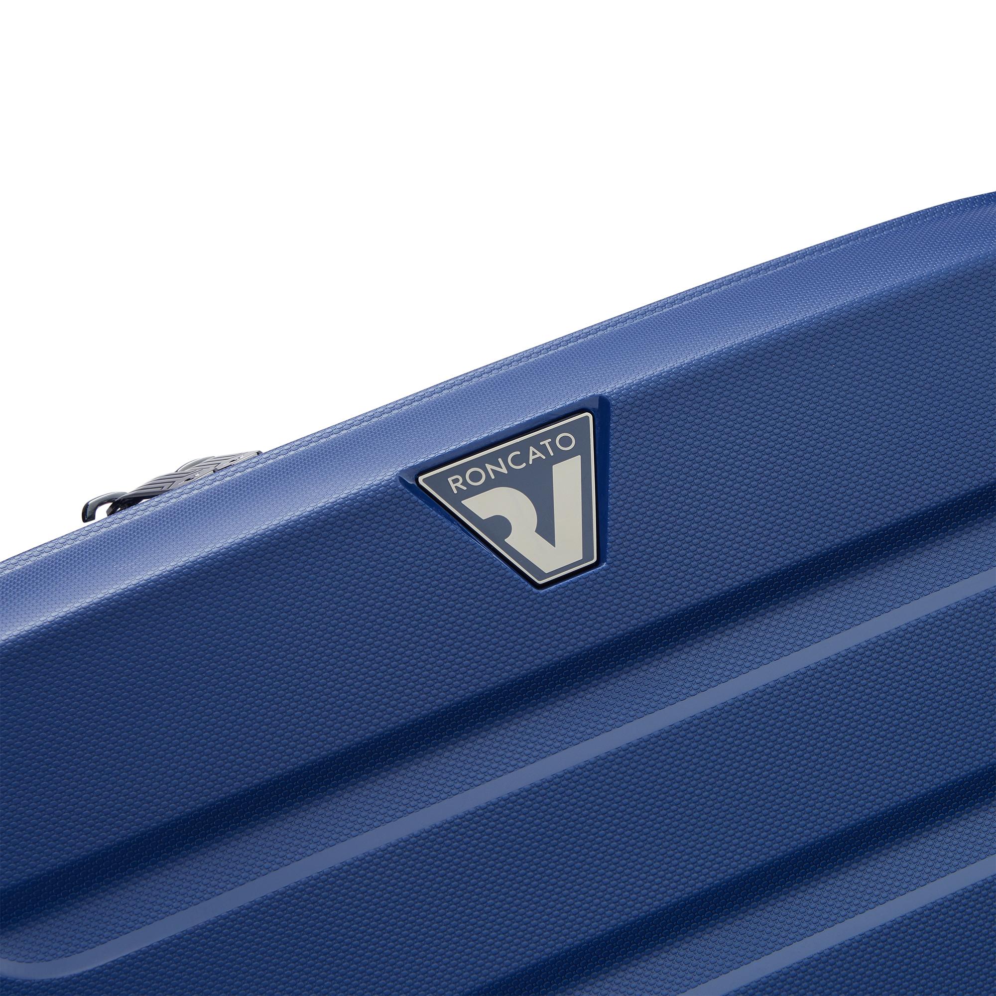 Trolley Cabina Rigido Espandibile 4 Ruote RONCATO Linea B-Flying Move colore Blu Oltremare