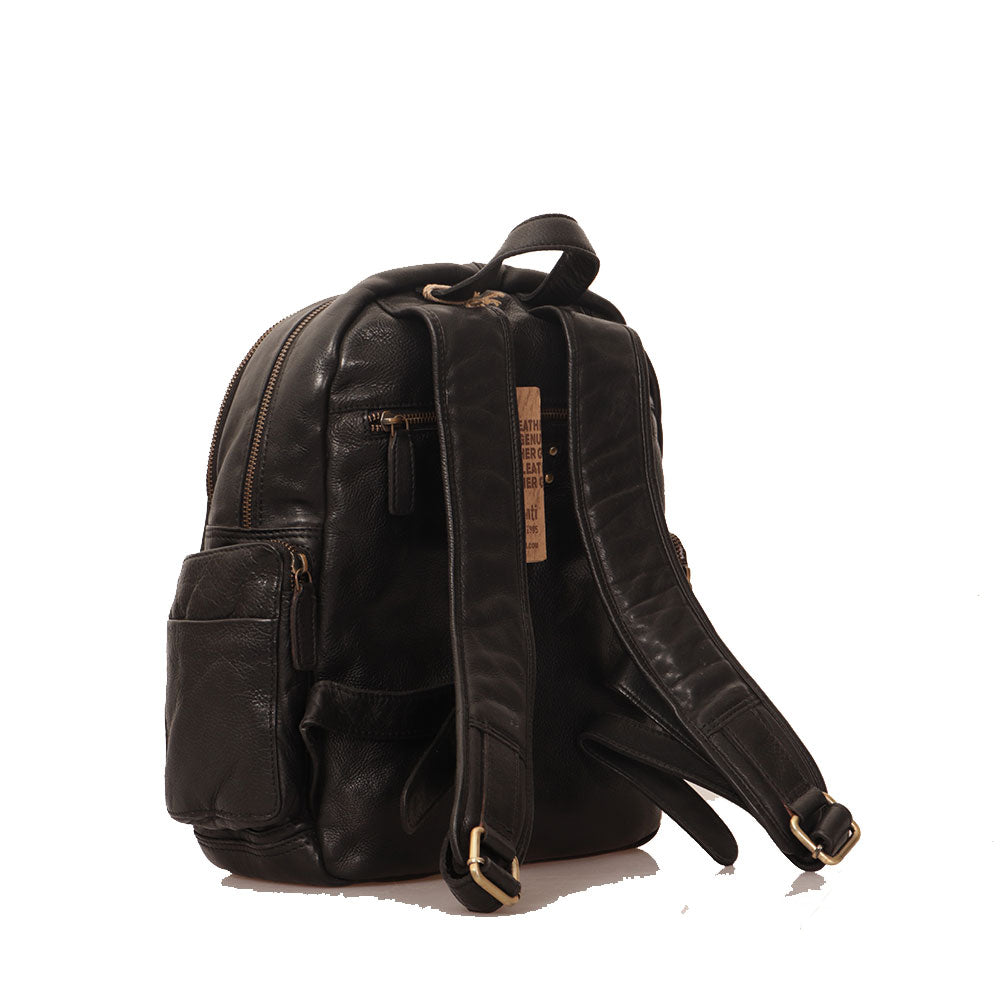 Zaino Unisex Black Crevice Manakau Per Outdoor - Regolabile, Capiente Con Portacasco E Borraccia - Foto 4