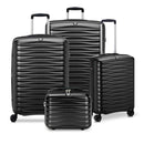 Trolley-Set RONCATO Wave Line Starr schwarz 4 Rollen