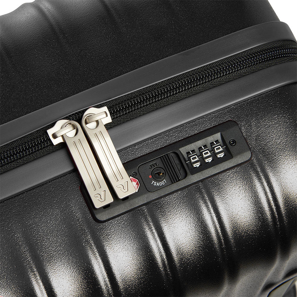 Trolley-Set RONCATO Wave Line Starr schwarz 4 Rollen