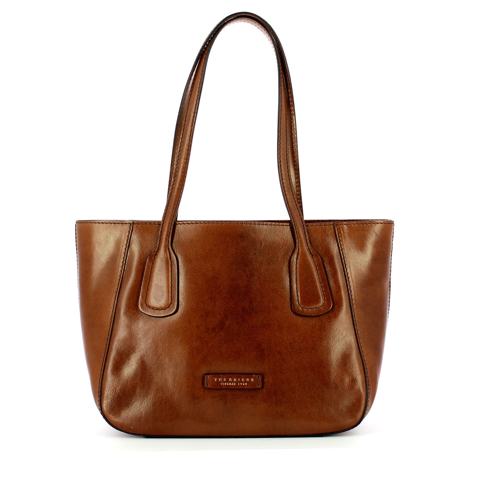 Shopping Bag Donna THE BRIDGE linea Maddalena in Pelle Marrone