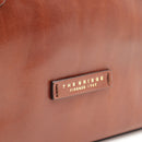 THE BRIDGE Damen-Shoppingtasche, Maddalena Line, aus braunem Leder