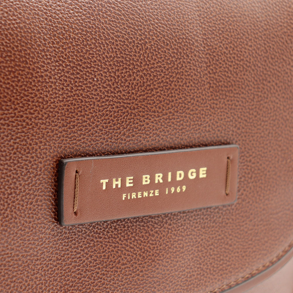 Borsa Donna a Tracolla THE BRIDGE linea Domitilla in Pelle Marrone