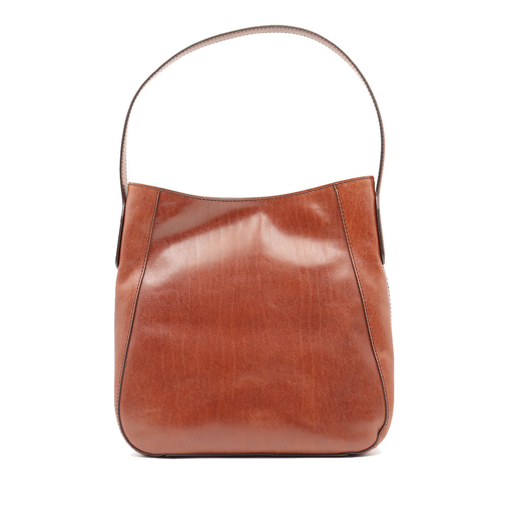 Hobo Bag Donna THE BRIDGE linea Maddalena in Pelle Marrone